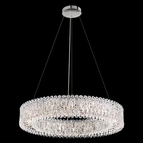 Sarella 18 Light 120V Pendant in Antique Silver with Clear Crystals from Swarovski (168|RS8349N-48S)