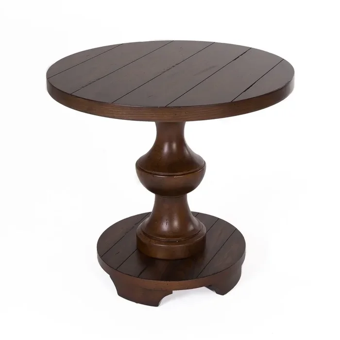 Sedona Turned Pedestal End Table