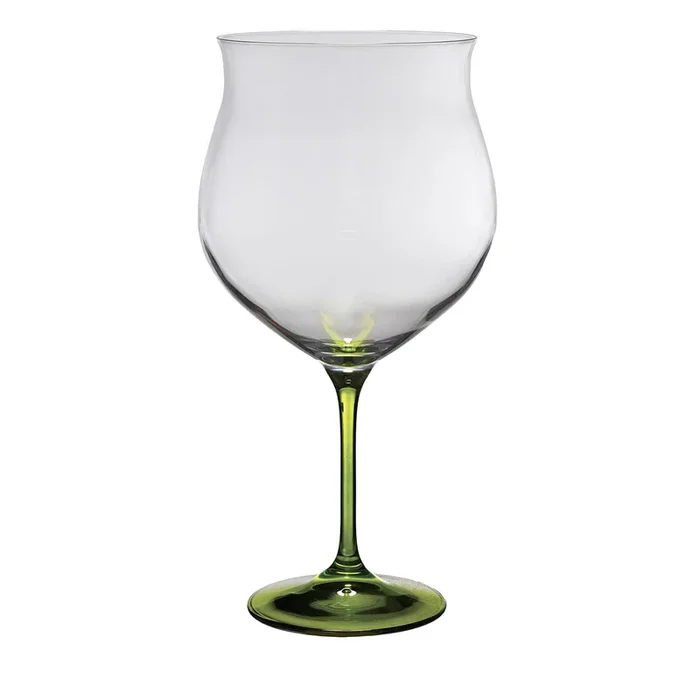 Set of 2 Taste Hand-Decorated Red Wine Glasses