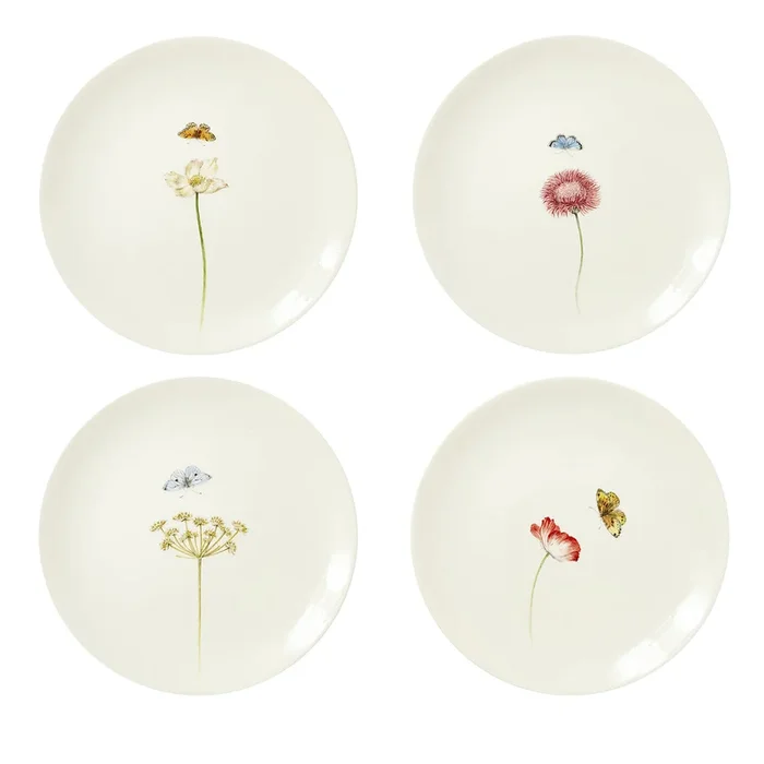 Set of 4 Bloom Dinner Plates #1