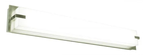 Sinclair 27” LED Vanity-Satin Nickel-White Acrylic Shade (1|SNV240520LAJD2SN)