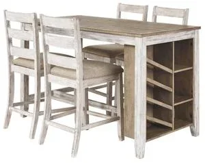 Skempton Counter Height Dining Table and 4 Barstools