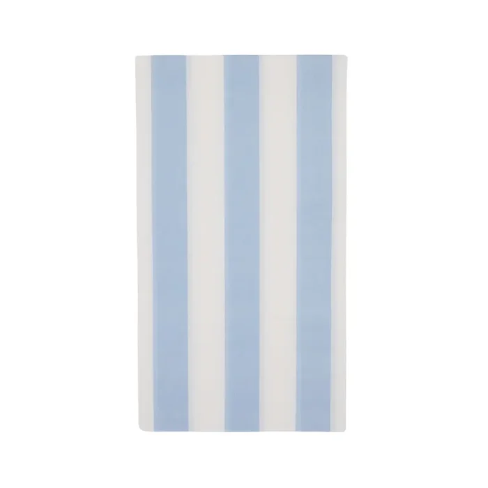 Sky Blue Cabana Stripe Party Napkins