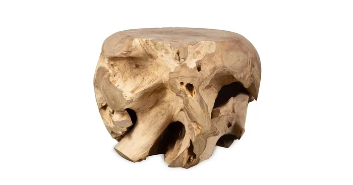 Sola Side Table, Bleached