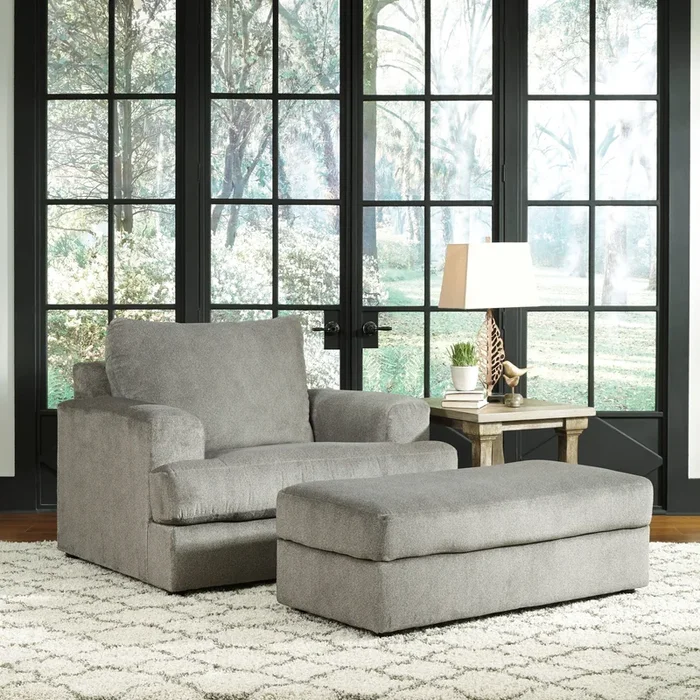 Soletren Chair and a Half with Ottoman