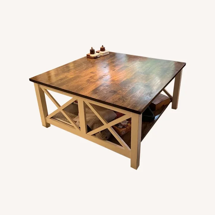 Solid Wood Square Coffee Table