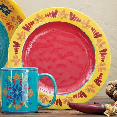 Southwest Bloom Salad Plates – Set of 4