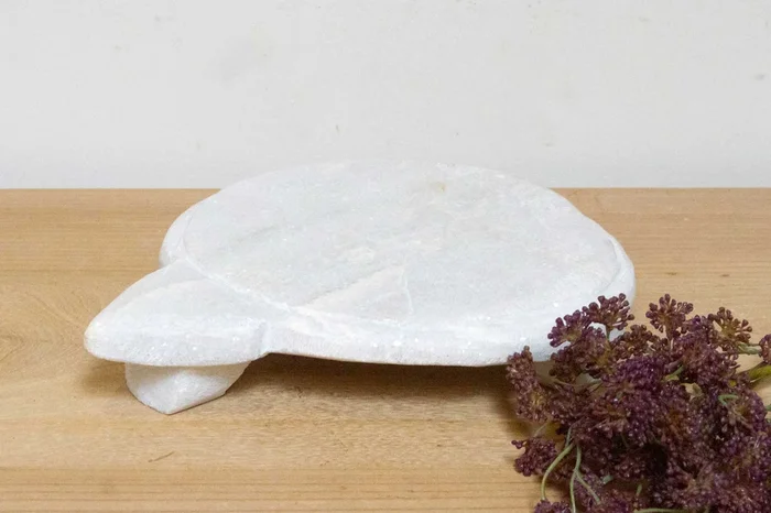 Sparkle White Marble Decorative Plate