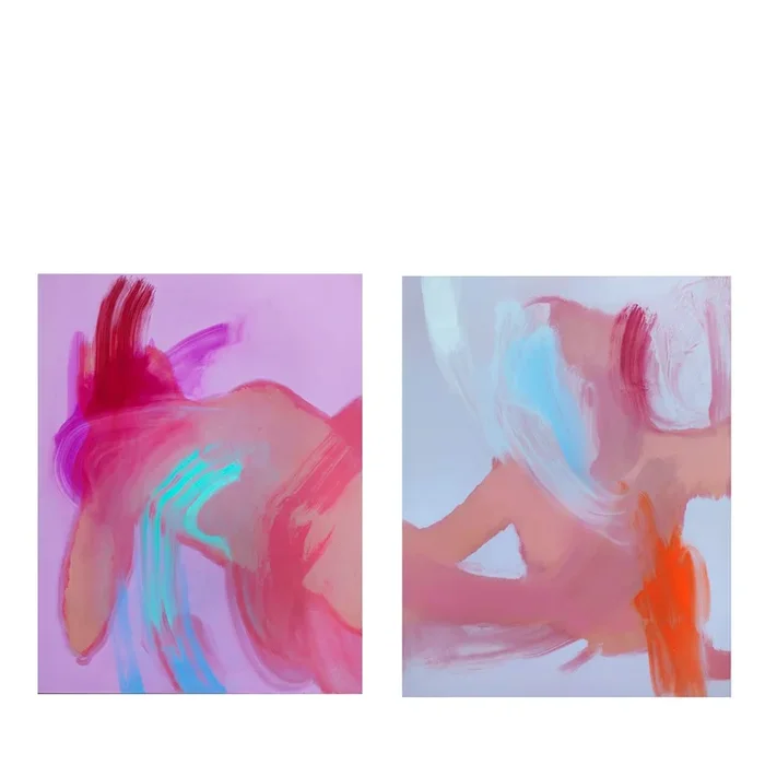 Spring 2018 Diptych Painting