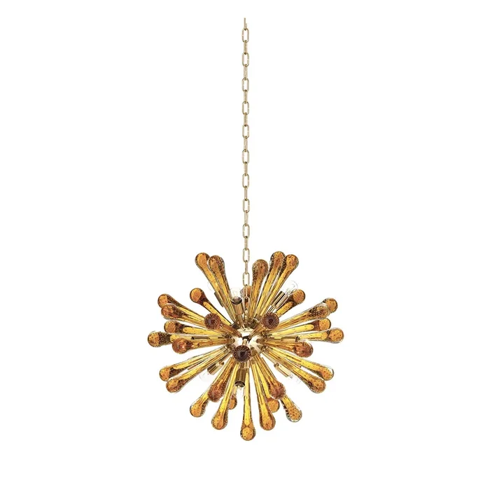 Sputnik Amber Venetian Glass Chandelier