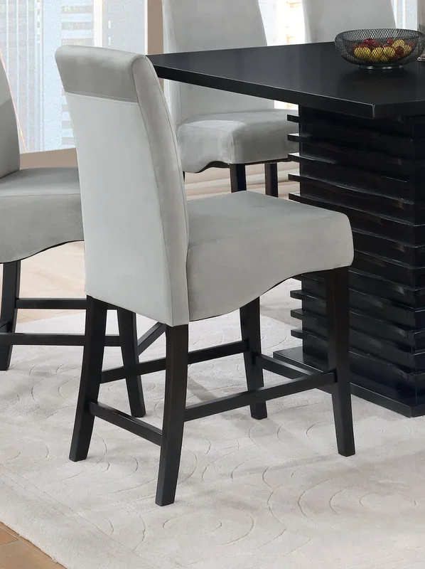 Stanton Velvet Upholstered Counter Chair Grey