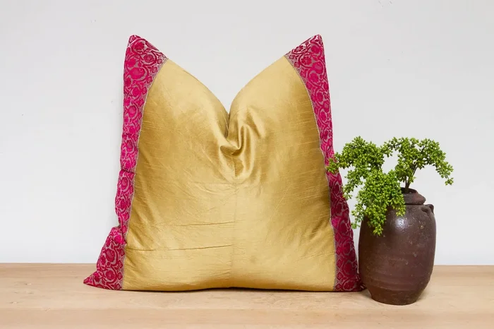 Sunbeam Festive Silk Euro Pillow Cover