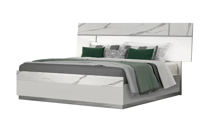 Sunset Premium Bed in Bianco Luc+Stat By J&M