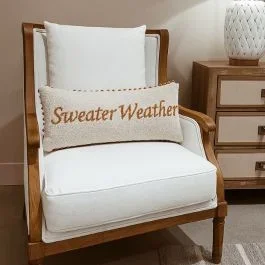 Sweater Weather Pom Pom Accent Pillow