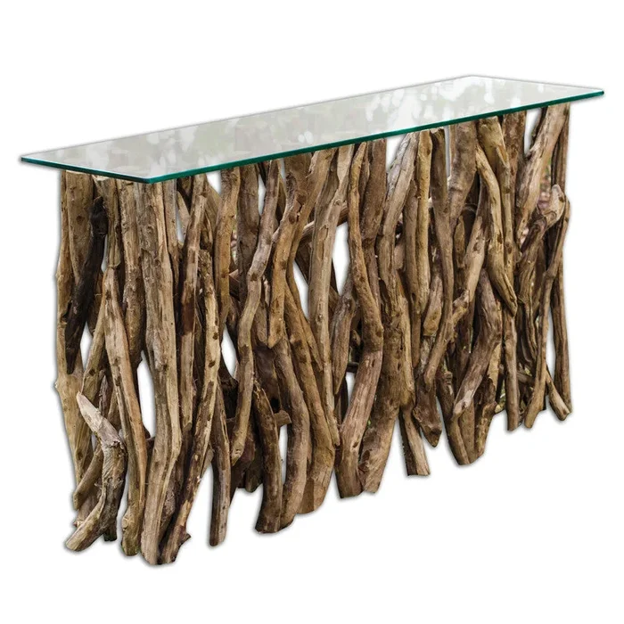 Teak Wood Console Table