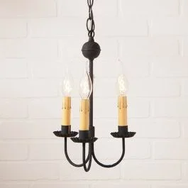 Textured 3 Arm Chandelier