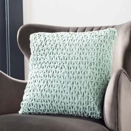 Textured Chic Mint Accent Pillow 18×18