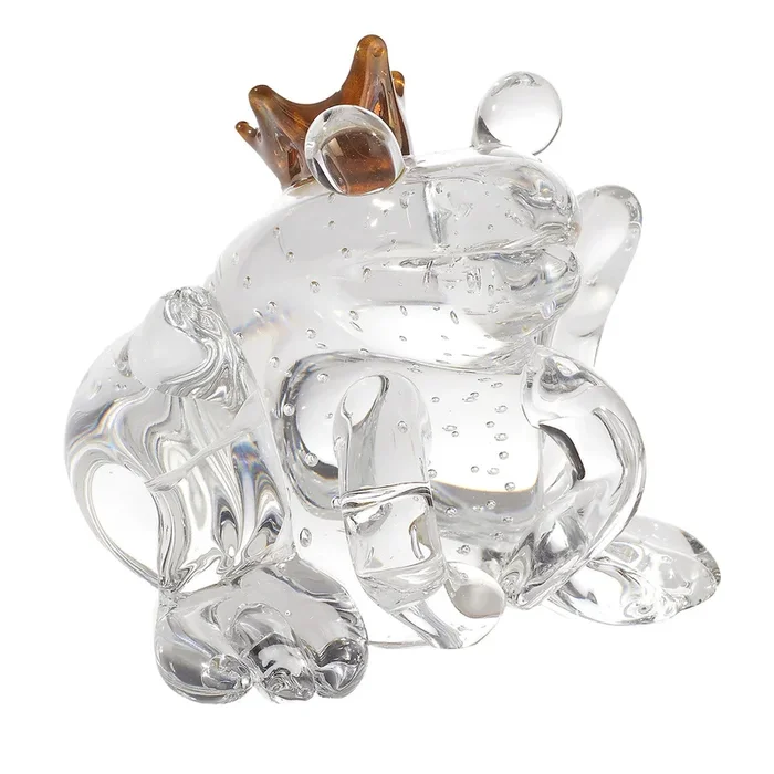 The Frog Prince Clear Glass Figurine