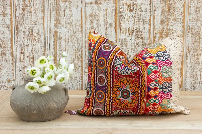 Thura Antique Tribal Grain Sack Pillow