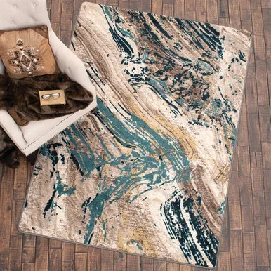 Timberland Turquoise Rug – 8 Ft. Round