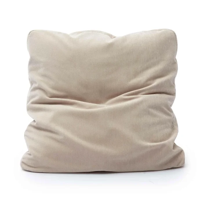 Tipsy Taupe Upcycled Chenille 20″ x 20″ Square Floppy Pillow
