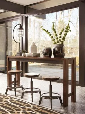Torjin Counter Height Dining Table With 4 Barstools