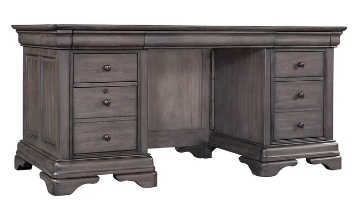 Traditional Executive Desk with Power Outlets
