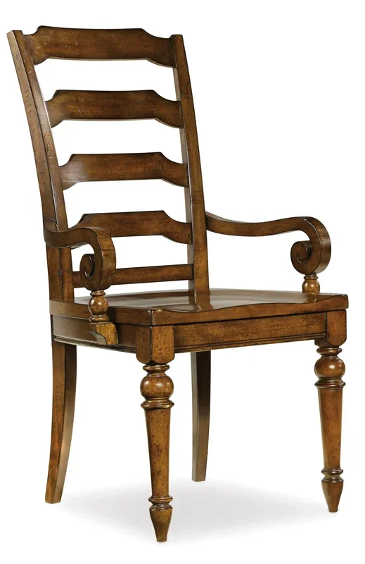 Traditional Ladderback Dining Arm Chair