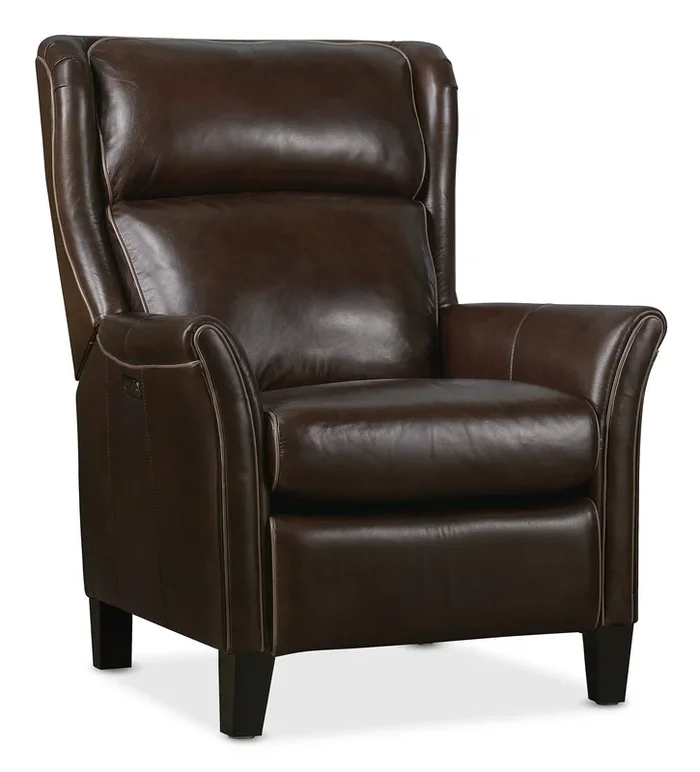 Traditional Power Recliner with Power Headrest and USB Port