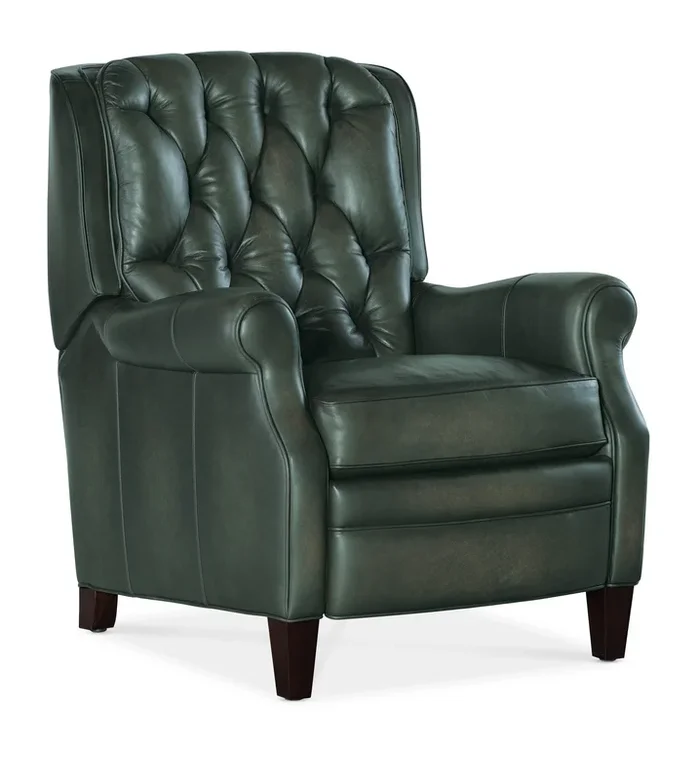 Traditional Press Back Recliner with Button Tufting