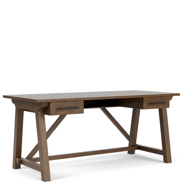 Transitional 2-Drawer Writing Desk