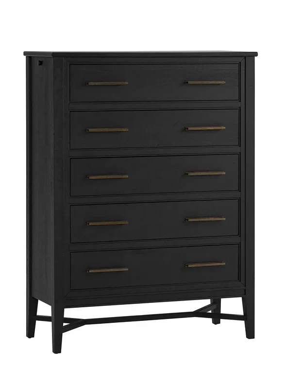 Transitional 5-Drawer Bedroom Chest with Felt and Cedar Lined Drawers