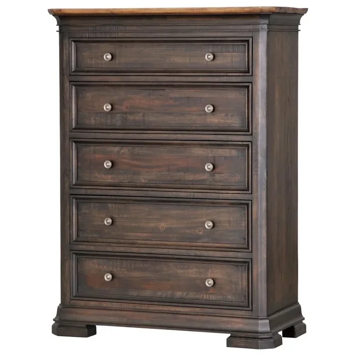 Transitional 5-Drawer Chest with Oversized Drawers
