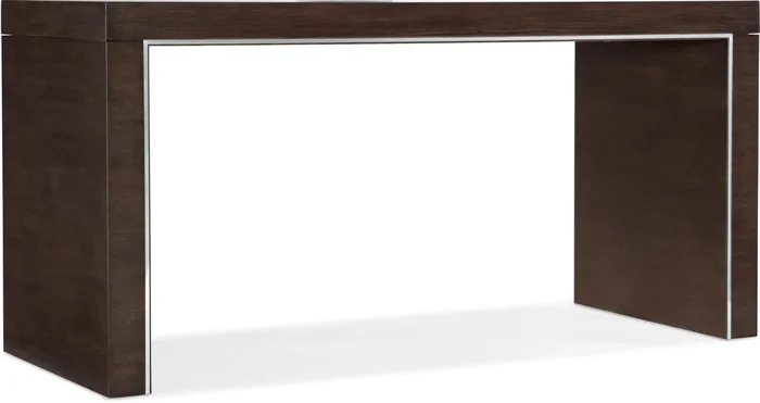 Transitional 60 Inch Writing Desk with Outlets