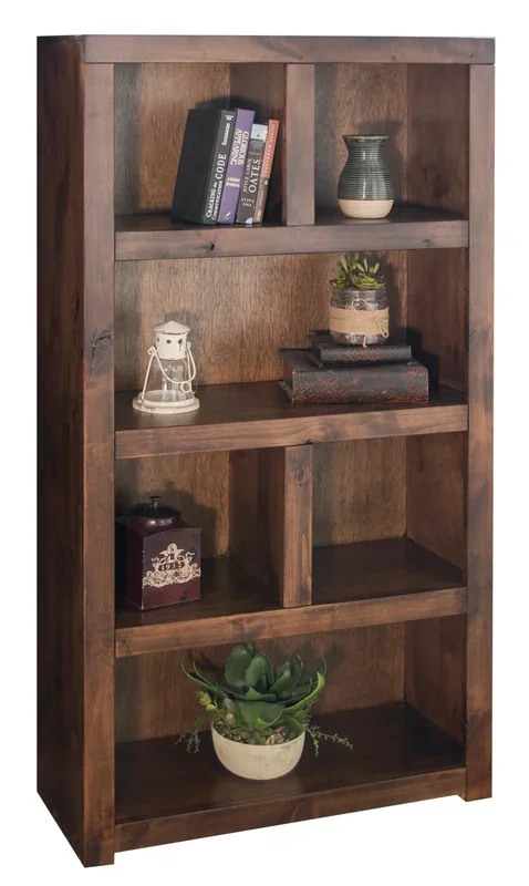 Transitional 64″ Bookcase with Open Shelving