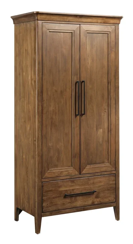 Transitional Armoire with Adjustable Shelves