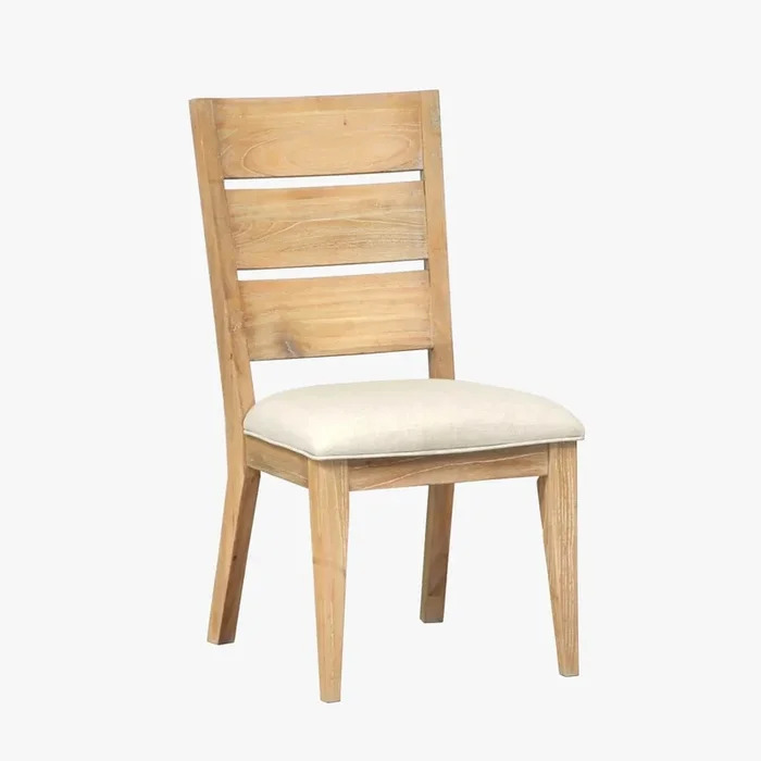 Transitional Dining Side Chair with Upholstered Seat