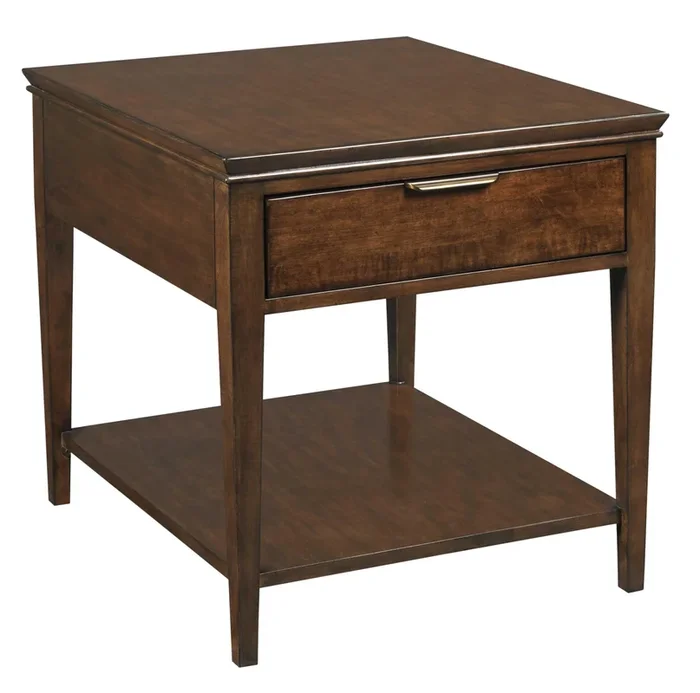 Transitional Elise End Table with One Drawer