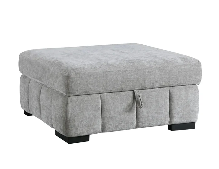 Transitional Ottoman with Hidden Storage
