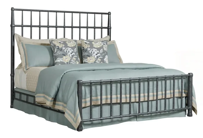 Transitional Queen Metal Bed