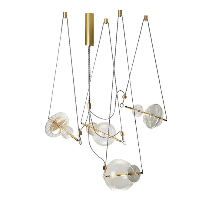 Trapezi Four Lights Chandelier