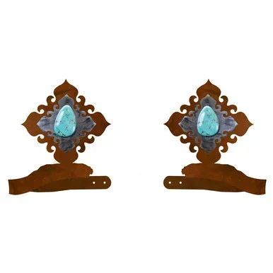 Turquoise Stone Tie Backs – Set of 2