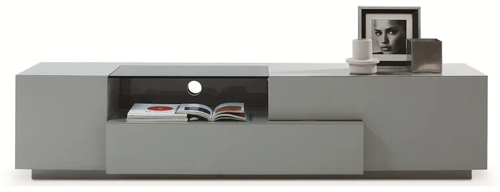 TV Stand 015 in Grey High Gloss 17873 By J&M