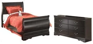 Twin Sleigh Bed With Dresser