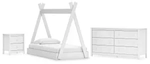 Twin Tent Bed With Dresser and Nightstand