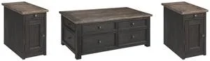 Tyler Creek Coffee Table and 2 Chairside End Tables