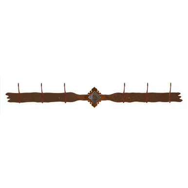 Unakite Stone 6 Hook Coat Rack