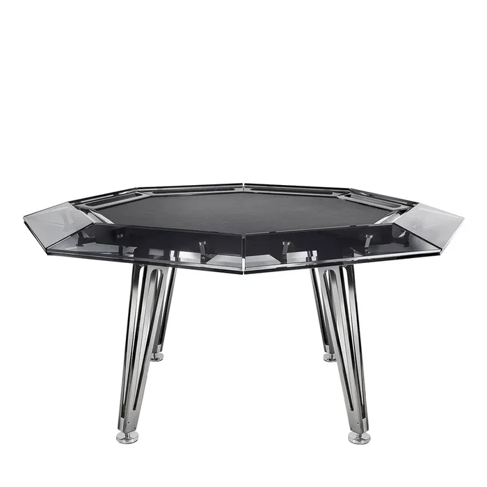 Unootto 8-Player Black Poker Table