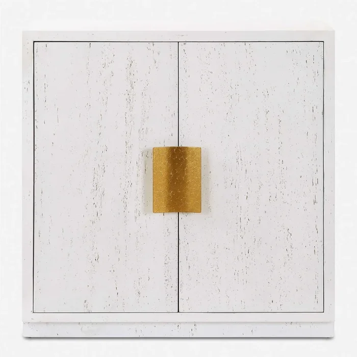 Uttermost Emma 2 Door White Cabinet