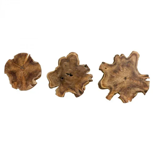 Uttermost Kalani Teak Wall Art Set/3 (85|04085)